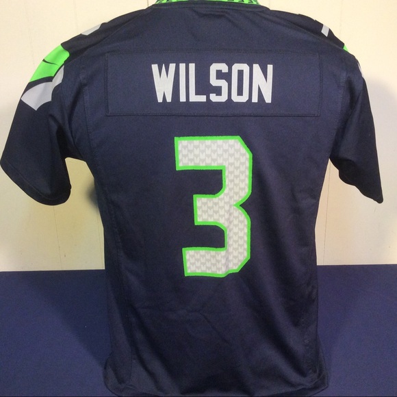 Nike Seahawks #3 Russell Wilson Jersey boys Youth Large - Picture 3 of 9